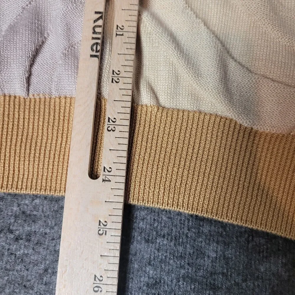 Tundra Canada Sweater Mens Size L 3D Pattern Multicolor Coogi Style Pullover - Picture 8 of 10